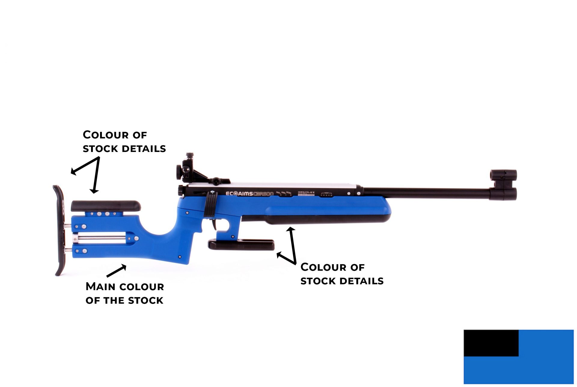 CBR500 Camera rifle set for Biathlon (PC-software) | Ecoaims