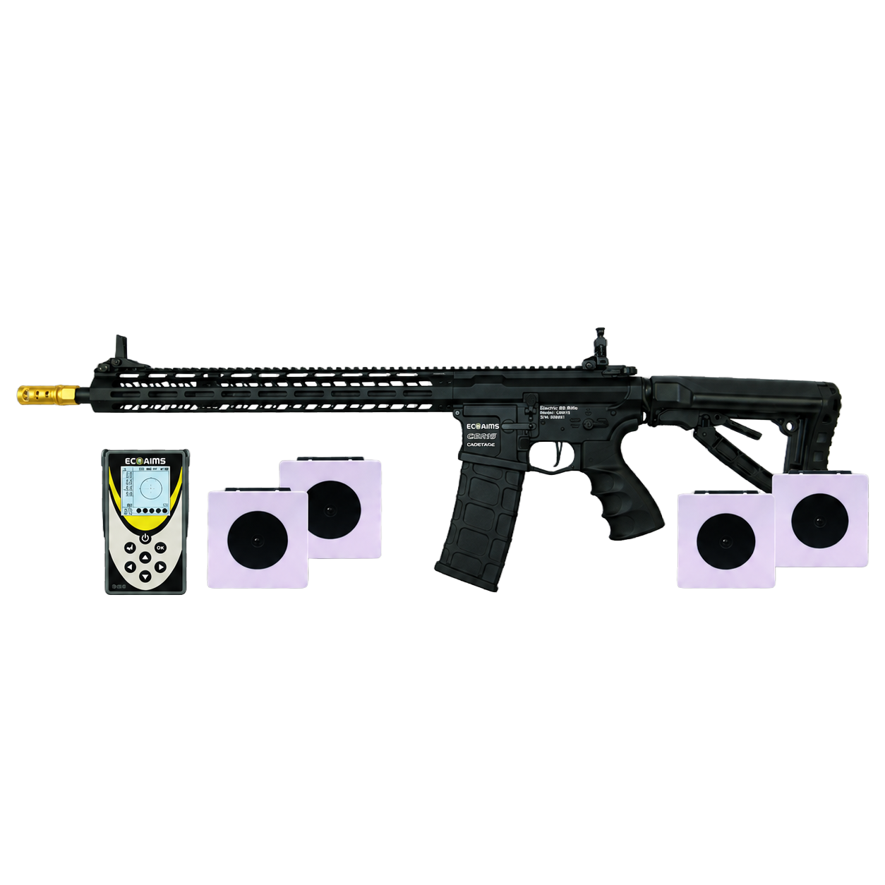 Ecoaims CBR15 Camera Rifle with E-Di3 and TAR100 Targets