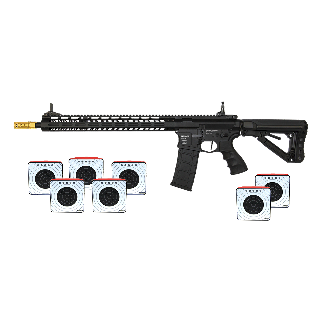 Ecoaims LR15 Laser Rifle with LT50EXP Targets